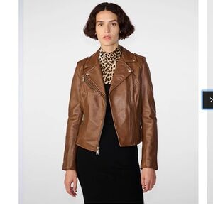 Wilson’s Leather Madeline Leather Jacket in Cognac